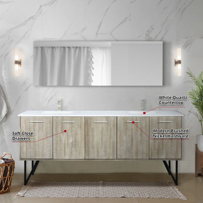Lancy  80" Double Bathroom Vanity - Backyard Provider