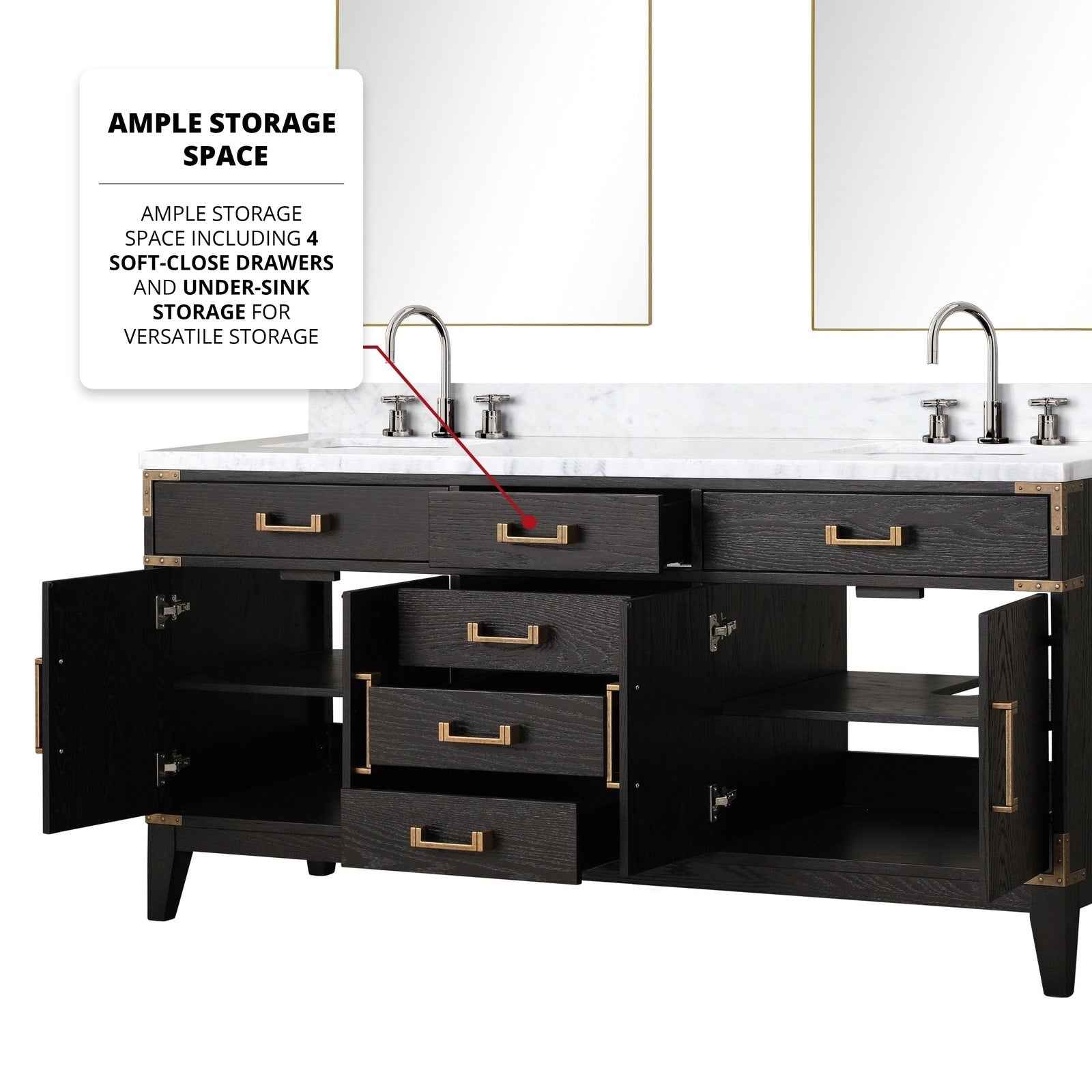 Laurel 72 " x 22" Double Bath Vanity - Backyard Provider