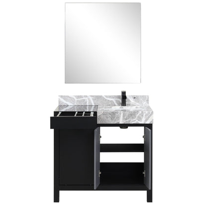 Zilara 36" Black and Grey Vanity - Backyard Provider