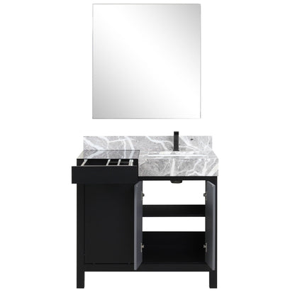 Zilara 36" Black and Grey Vanity - Backyard Provider