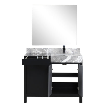 Zilara 42" Black and Grey Vanity - Backyard Provider