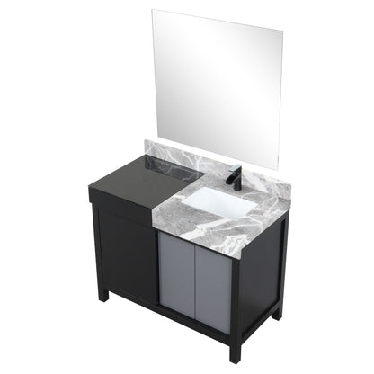 Zilara 42" Black and Grey Vanity - Backyard Provider