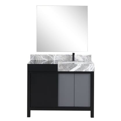 Zilara 42" Black and Grey Vanity - Backyard Provider