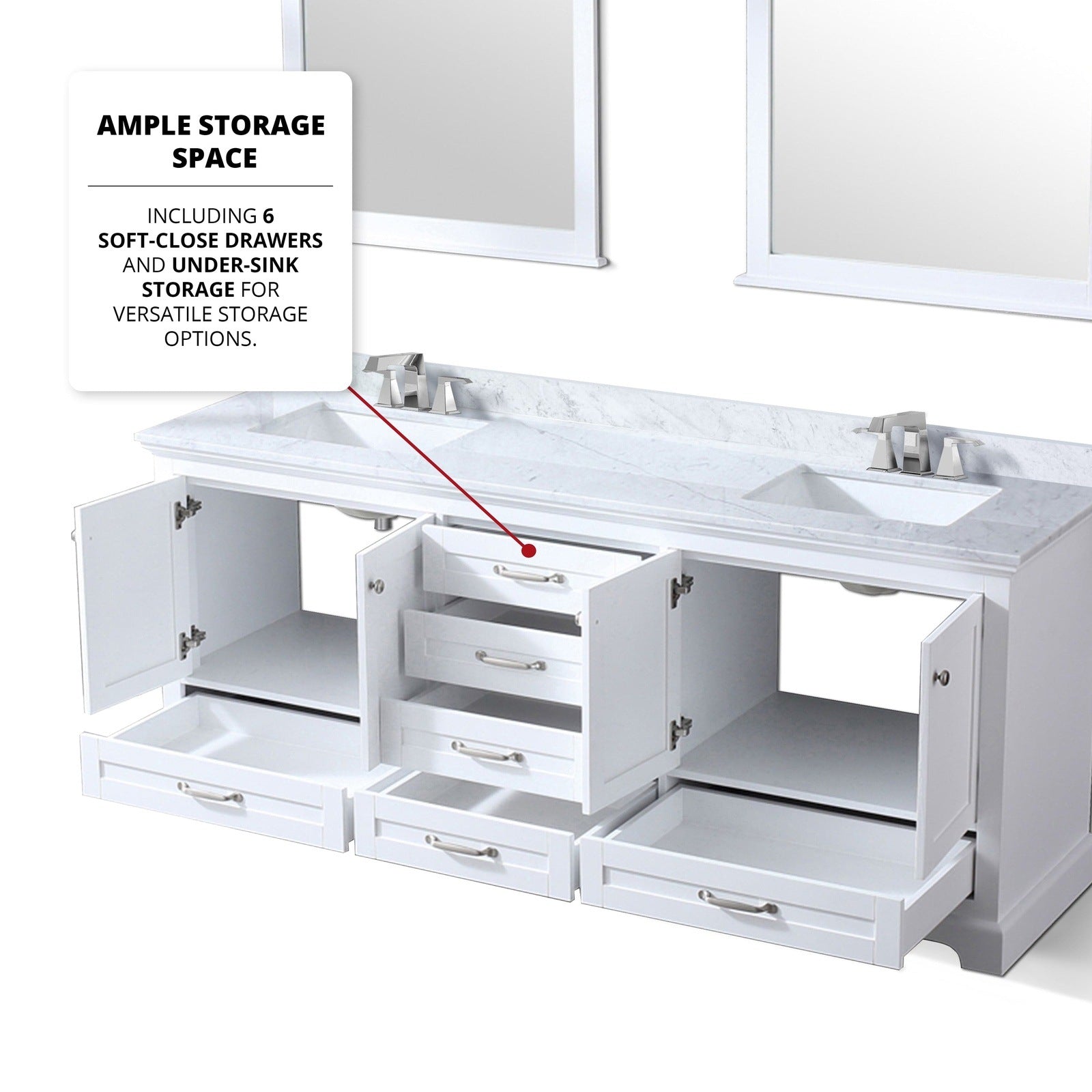 Dukes 80" x 22" Double Bath Vanity - Backyard Provider