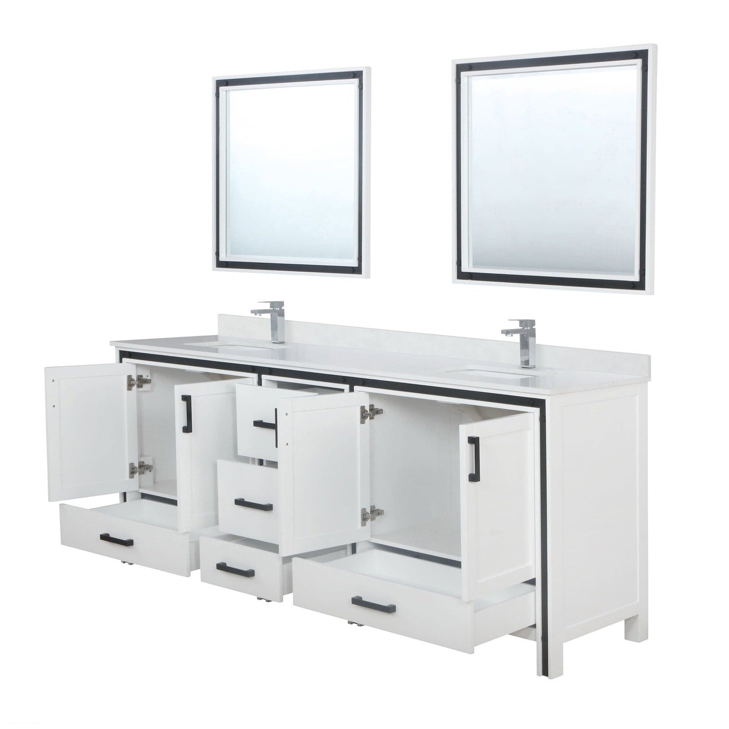 Ziva 84" x 22" Double Bath Vanity - Backyard Provider