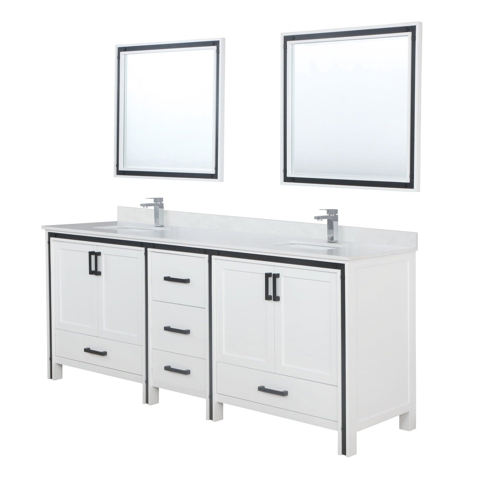 Ziva 84" x 22" Double Bath Vanity - Backyard Provider