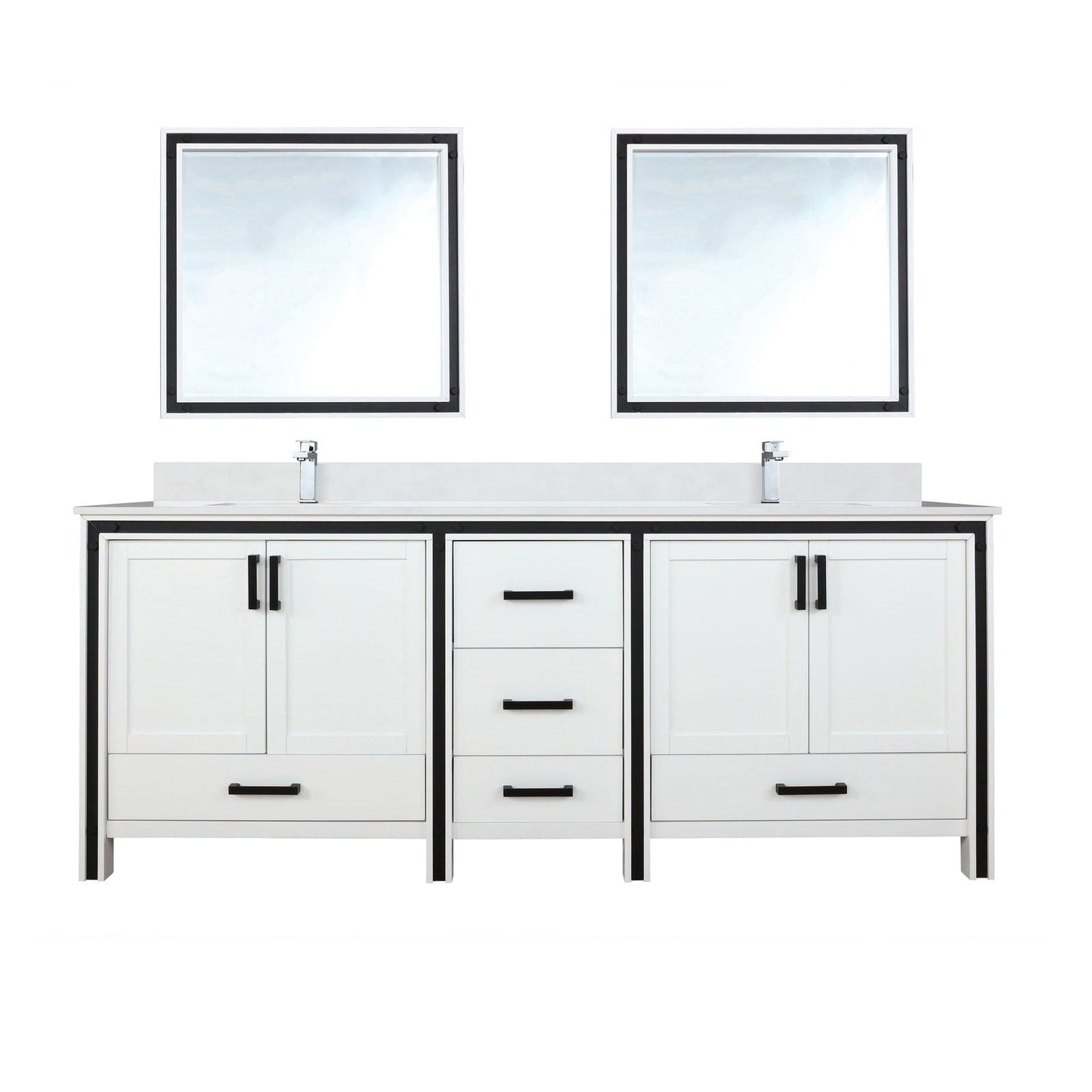 Ziva 84" x 22" Double Bath Vanity - Backyard Provider