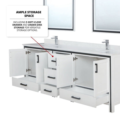 Ziva 84" x 22" Double Bath Vanity - Backyard Provider