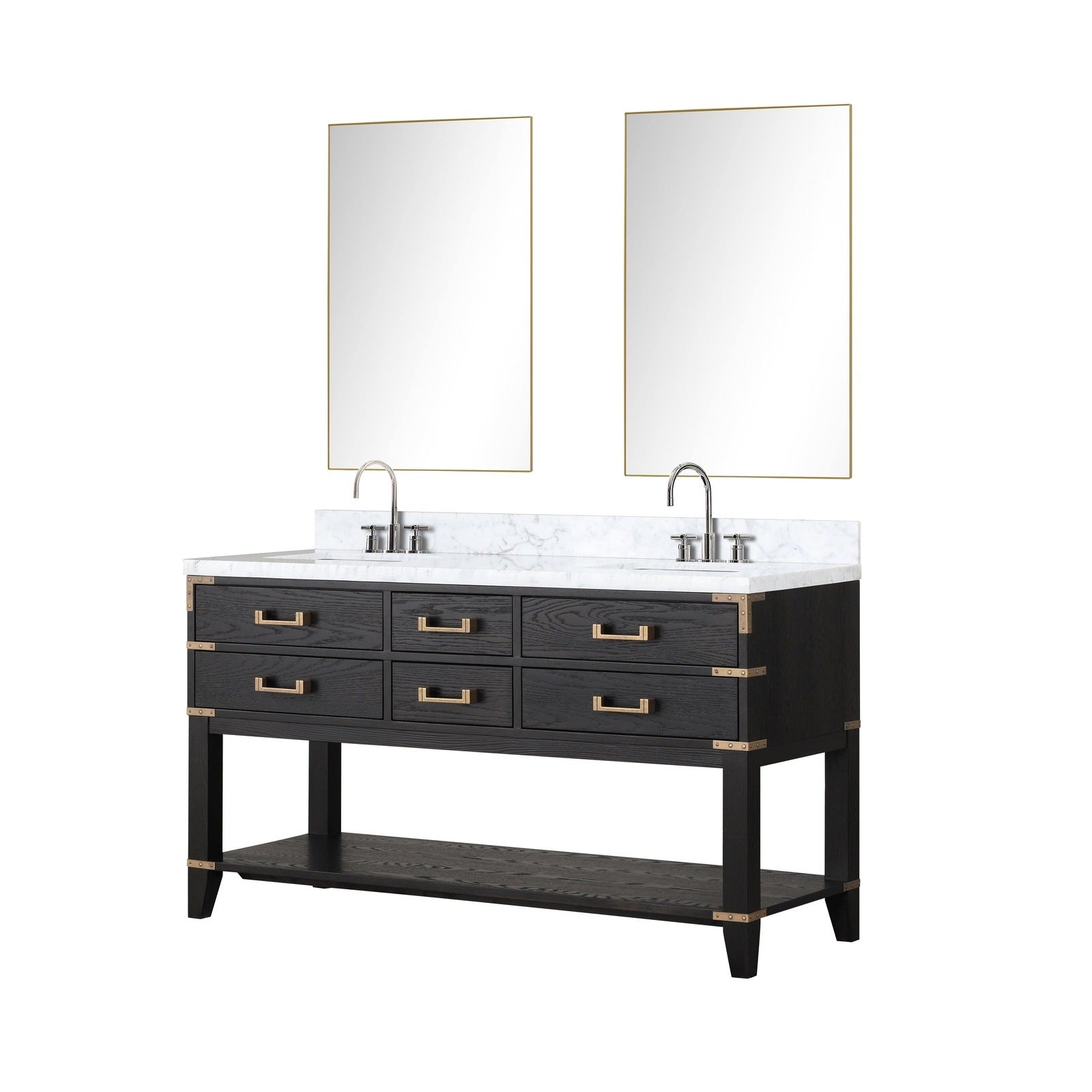 Norwalk 60" x 22" Double Bath Vanity - Backyard Provider