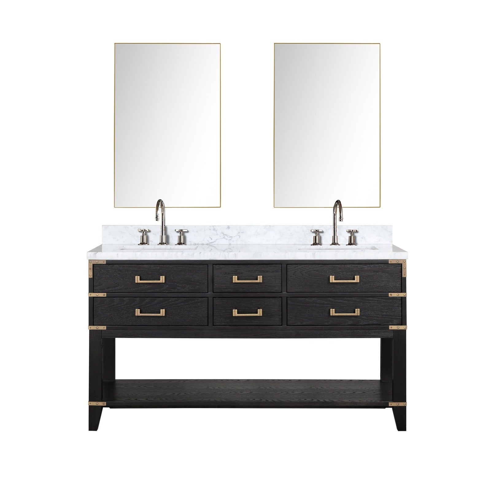 Norwalk 60" x 22" Double Bath Vanity - Backyard Provider