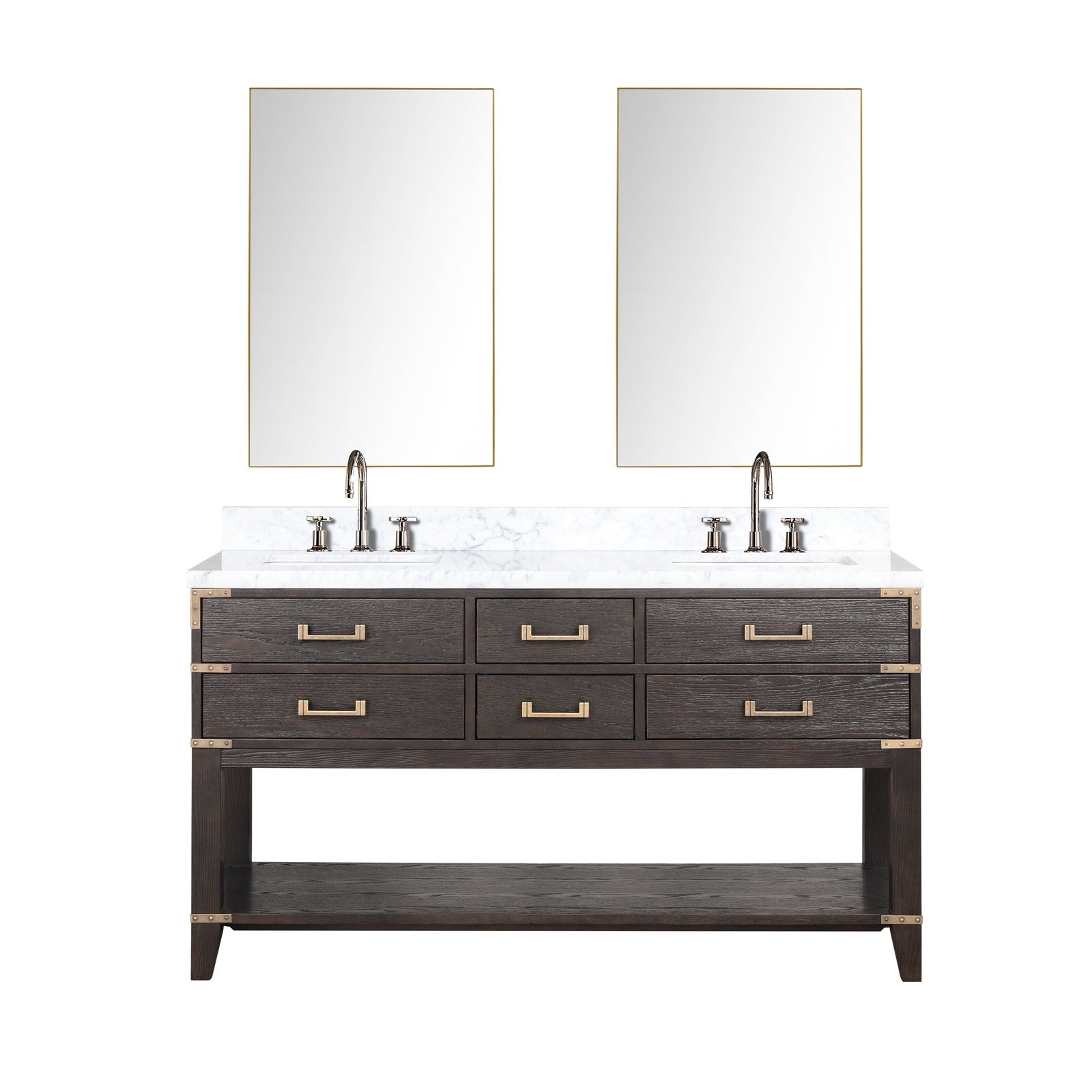 Norwalk 60" x 22" Double Bath Vanity - Backyard Provider