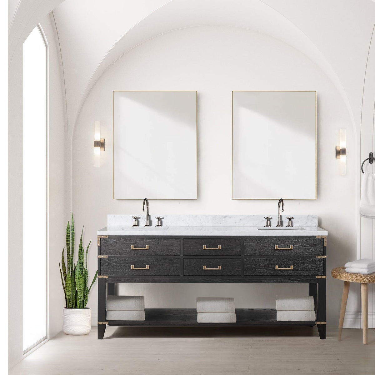 Norwalk 72" x 22" Double Bath Vanity - Backyard Provider