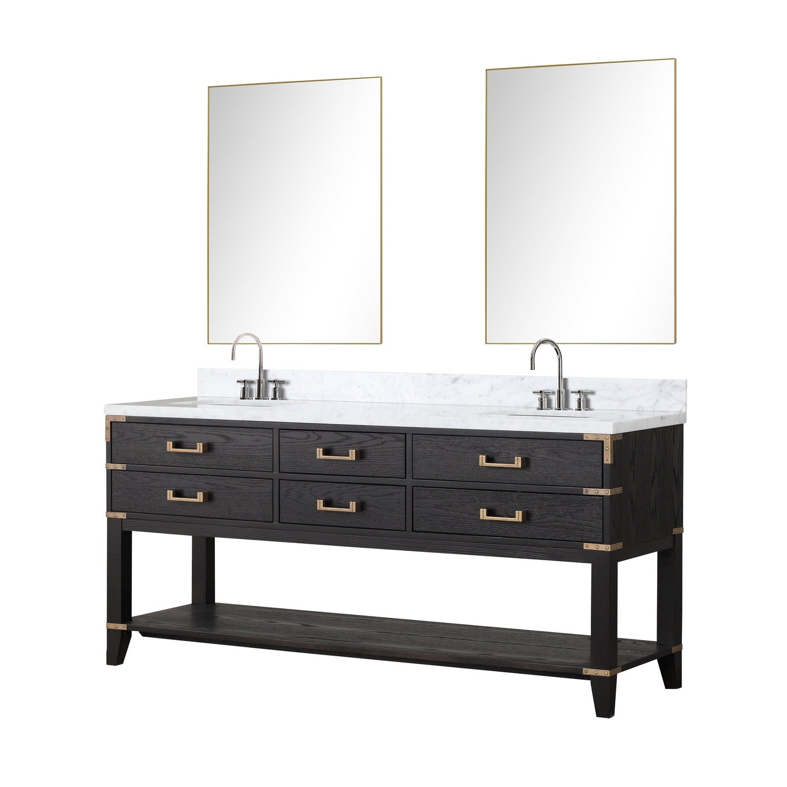 Norwalk 72" x 22" Double Bath Vanity - Backyard Provider