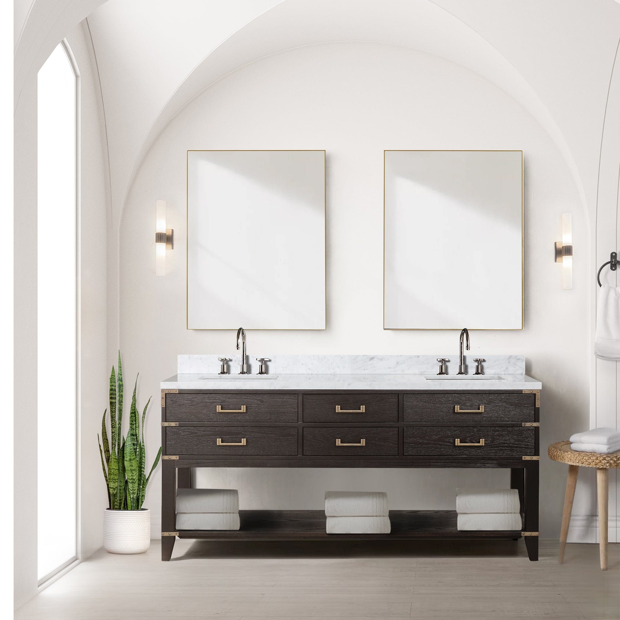 Norwalk 72" x 22" Double Bath Vanity - Backyard Provider