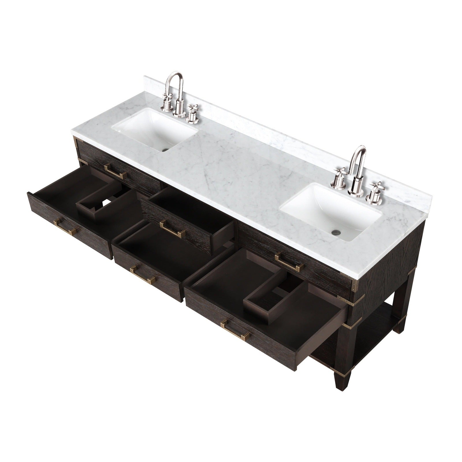 Norwalk 72" x 22" Double Bath Vanity - Backyard Provider