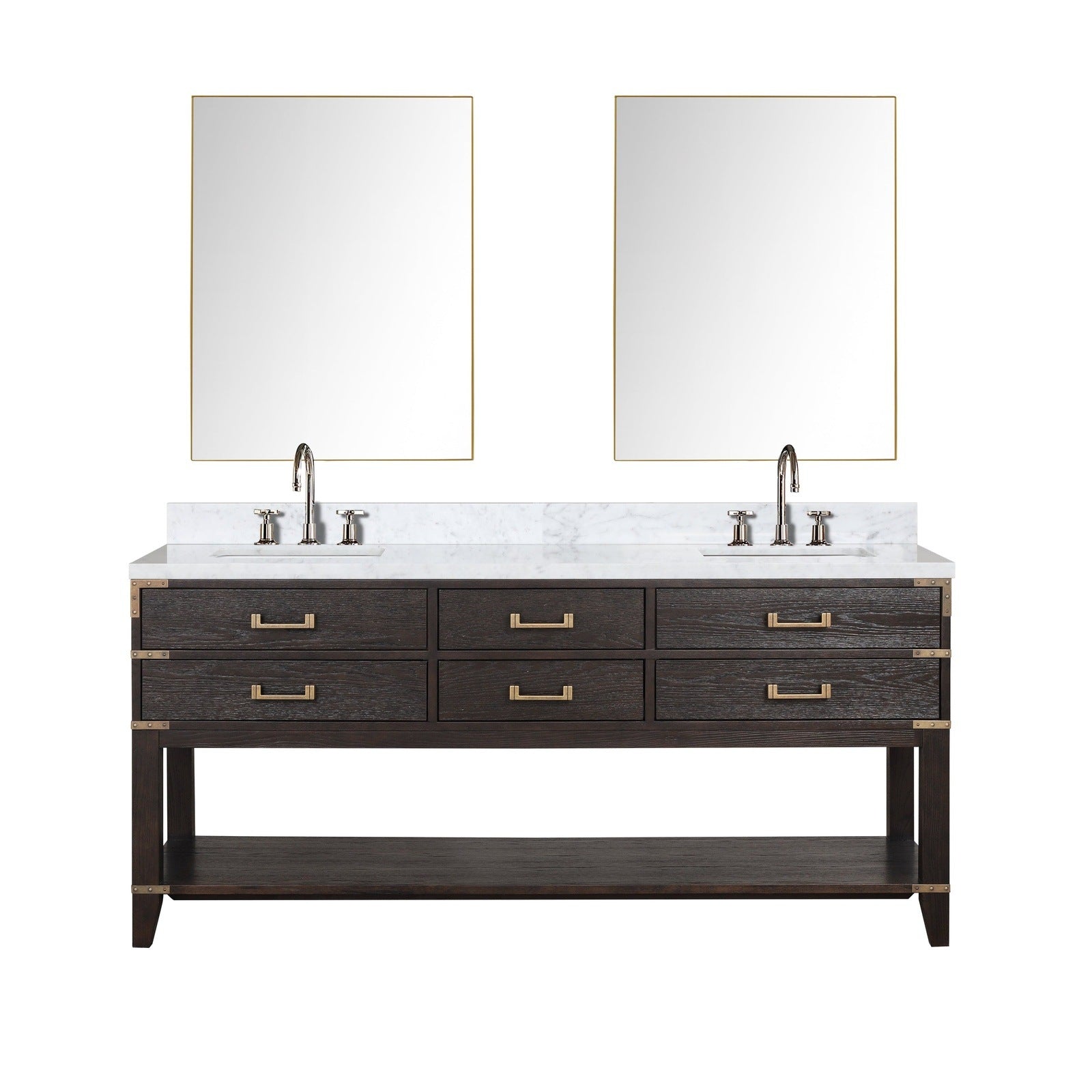 Norwalk 72" x 22" Double Bath Vanity - Backyard Provider