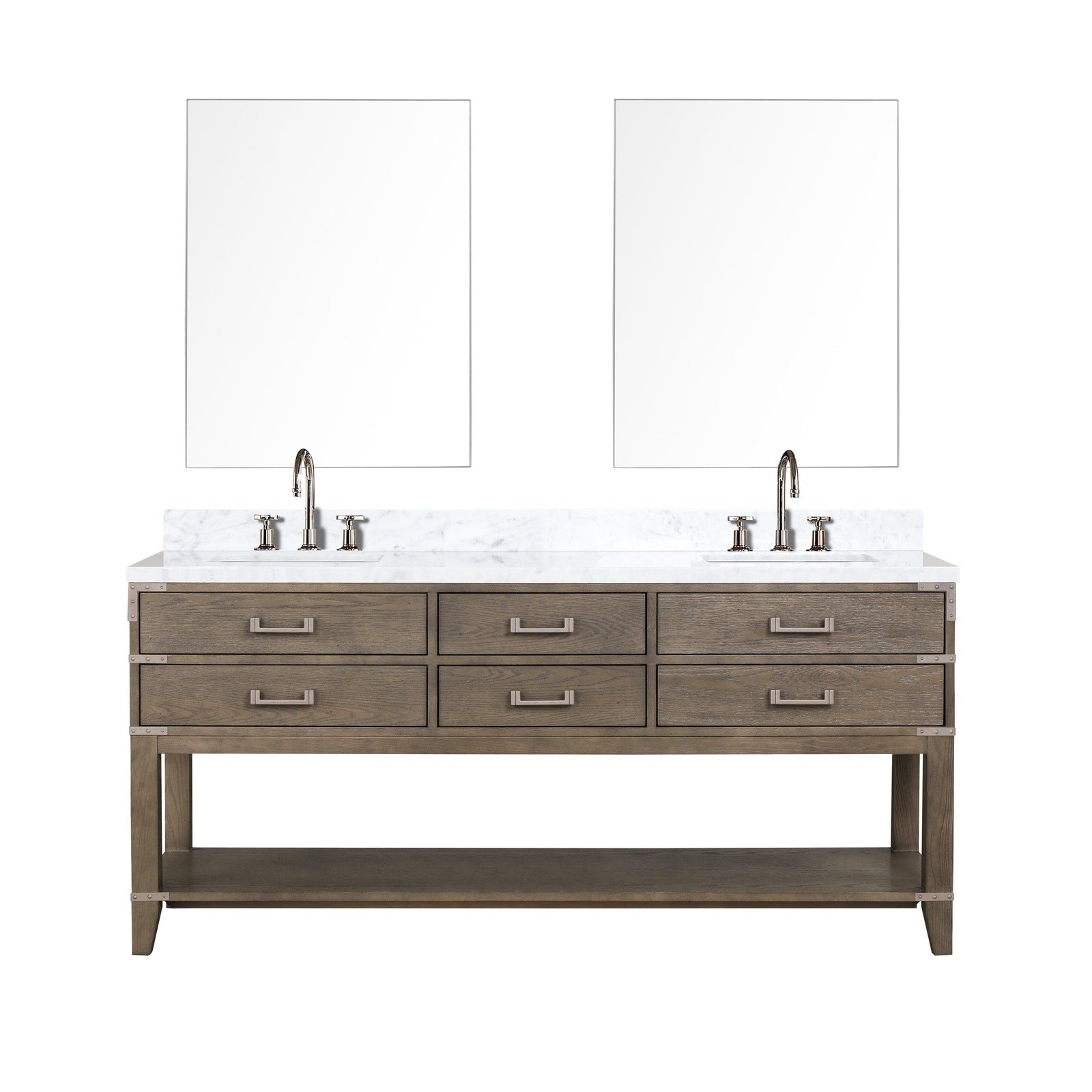 Norwalk 72" x 22" Double Bath Vanity - Backyard Provider