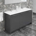 Casa Mare Benna 63" Glossy Gray Bathroom Vanity and Double Sink Combo with LED Mirror - Benna160GG-63-S