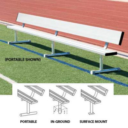 Bleachers Player's Beach With Back Planks - BEPG08