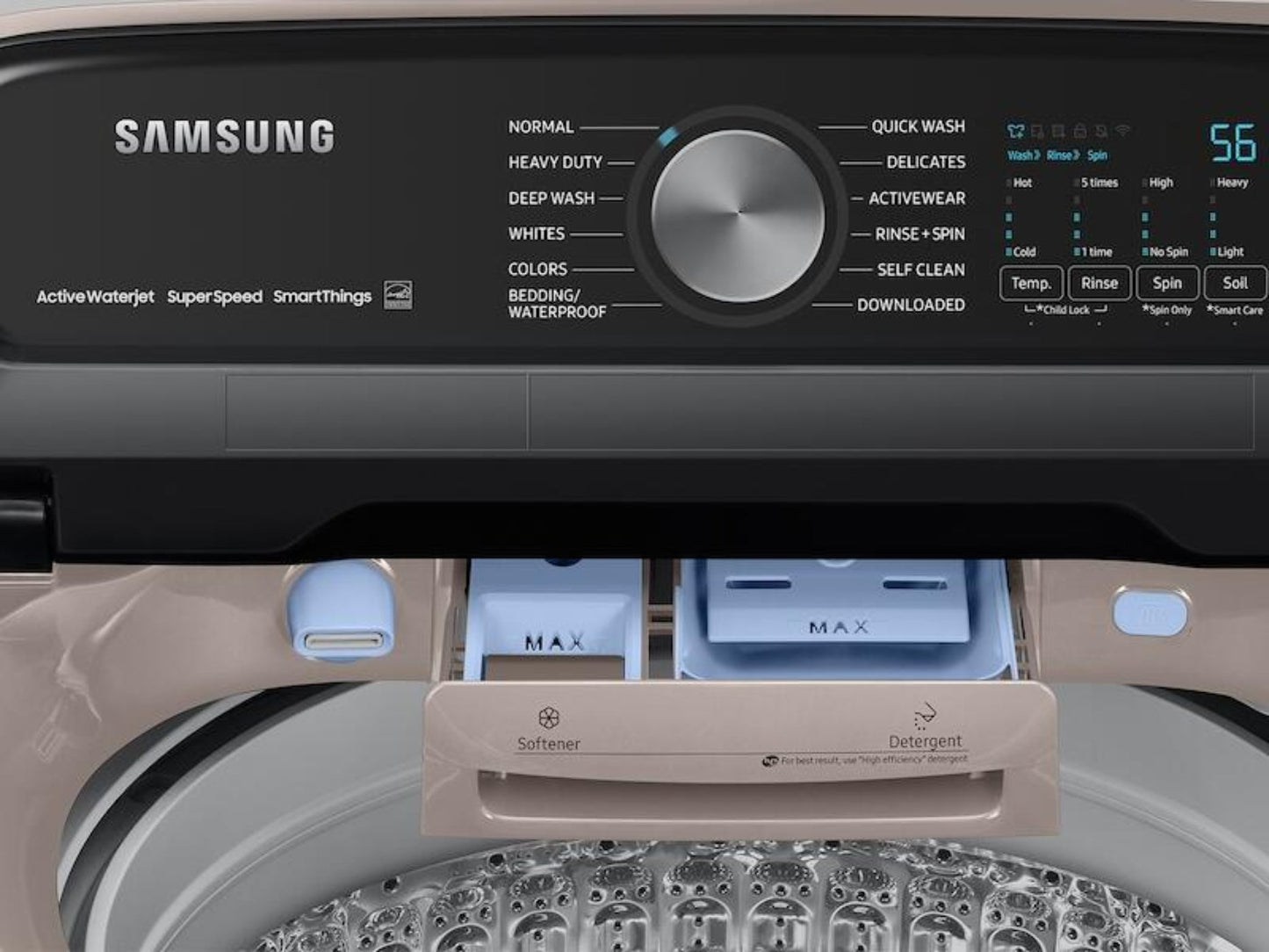 SAMSUNG 5.2 CF SMART TL WASHER W SUPER SPEED - WA52A5500AC-KT