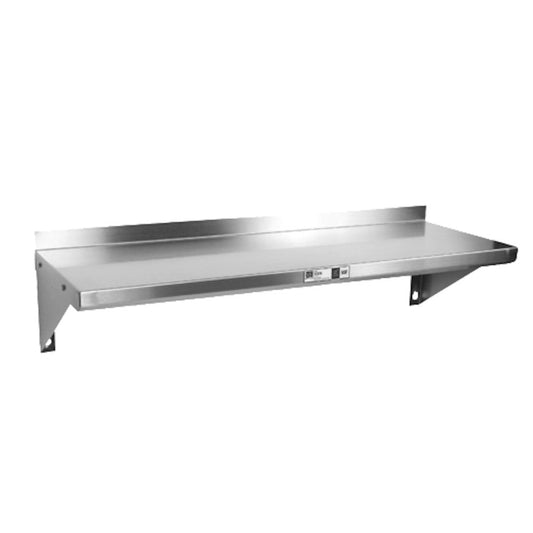 John Boos BHS1284 Wall-Mount 84" W x 12" D Shelf - JBBHS1284