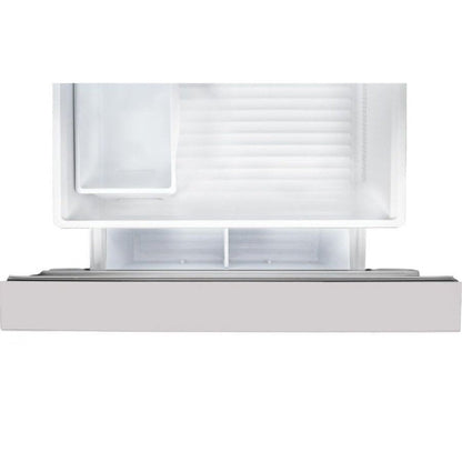 Hallman 36" Built-in French Door Refrigerator with 14 Cu.Ft. and Bottom Freezer 5.5 Cu.Ft. Contemporary European Design, Panel ready