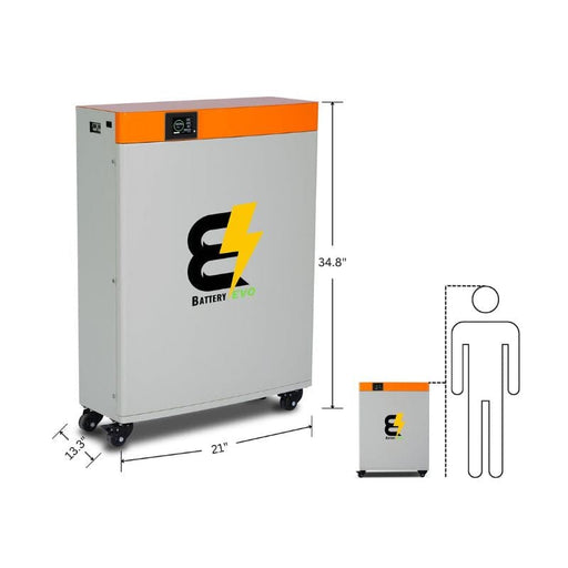 BatteryEvo 48V Big Condor 322Ah 16.5kWh Lithium Battery Bank on Wheels | 10-Year Warranty - EVO-BCND-48165-G1