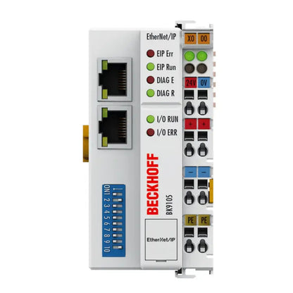 Beckhoff EtherCAT Coupler With Integrated I/O, 4 DI / 4 DO, IP20, 0.5 A Outputs - EK1914