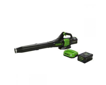 Greenworks 60V 20" Cordless Battery Pole Hedge Trimmer & 610 CFM Leaf Blower Combo Kit - 1317502-VK w/ 2.0Ah & 2.5Ah Battery & (2) Chargers