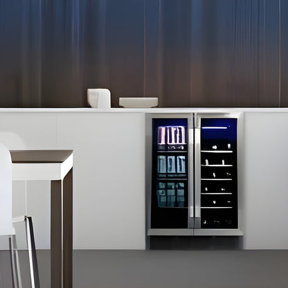 Danby - 5.3 Integrated Beverage Center, 138 Cans &amp; 6 Wine Bottles - SBC057D1BSS