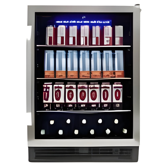 Danby - 5.3 Integrated Beverage Center, 138 Cans &amp; 6 Wine Bottles - SBC057D1BSS