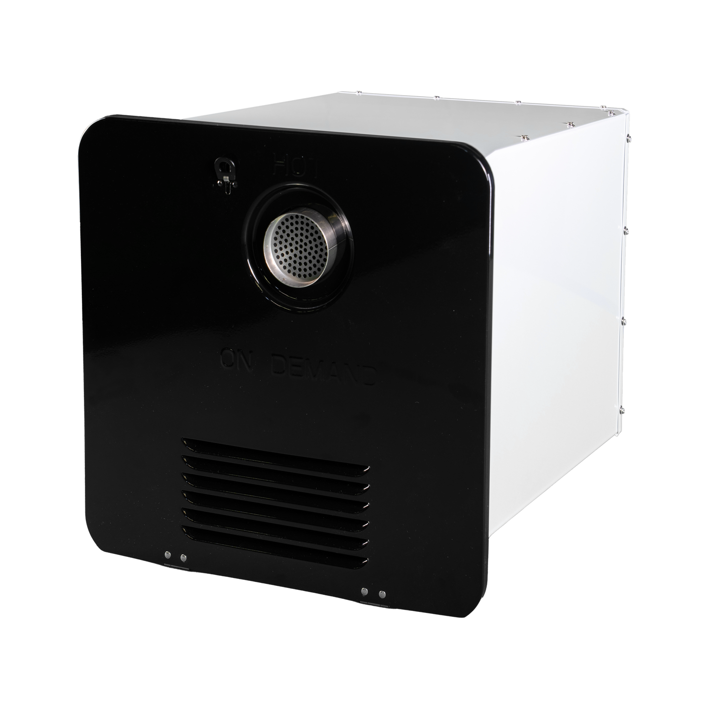 RVMP Flex Temp On-Demand Propane Tankless Water Heater for RVs  | Black Color | Anti-Freezing System | Anti-Scald System | Digital Remote | FG-SBMC-12 - 240171
