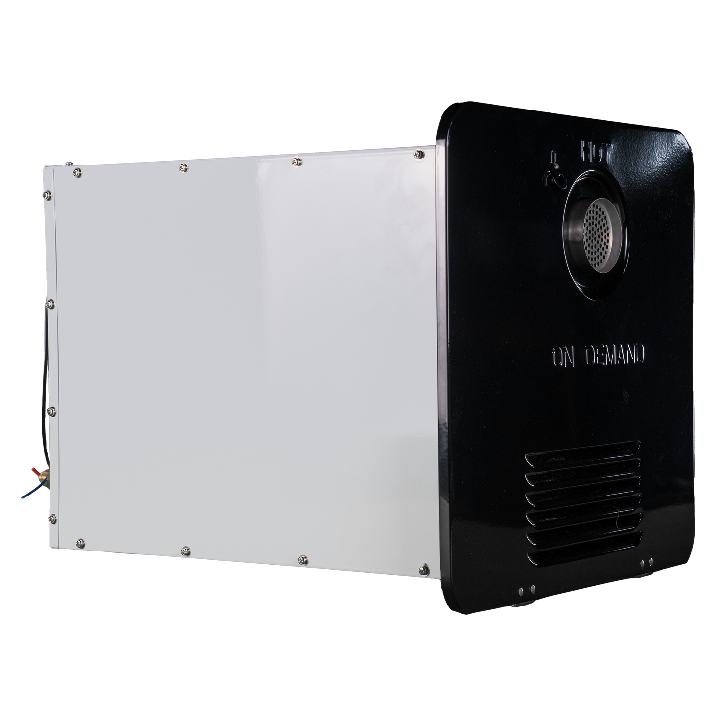RVMP Flex Temp On-Demand Propane Tankless Water Heater for RVs  | Black Color | Anti-Freezing System | Anti-Scald System | Digital Remote | FG-SBMC-12 - 240171