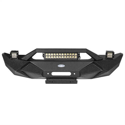 Blade Stubby Front Bumper w/ Light Bar & Rear Bumper Combo(07-18 Jeep Wrangler JK JKU) - Hooke Road