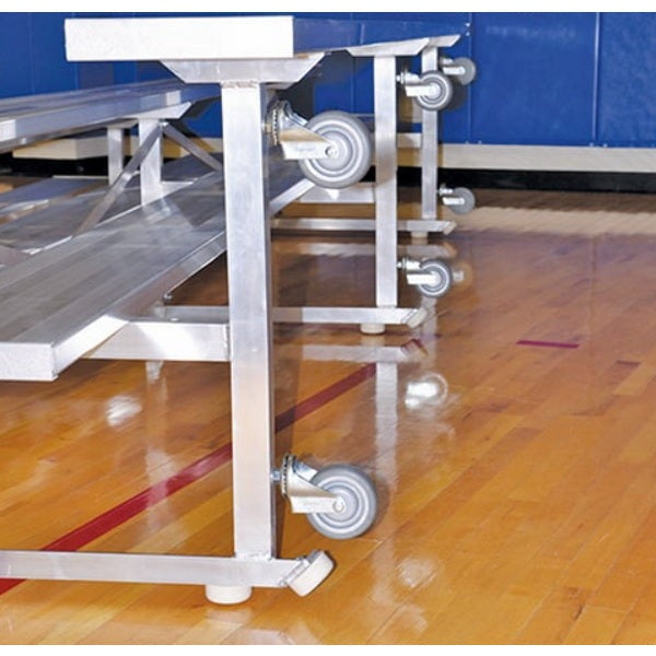 Bleacher - 21 ft. 2 Row - Single Foot Plank - Tip & Roll - 221TRG