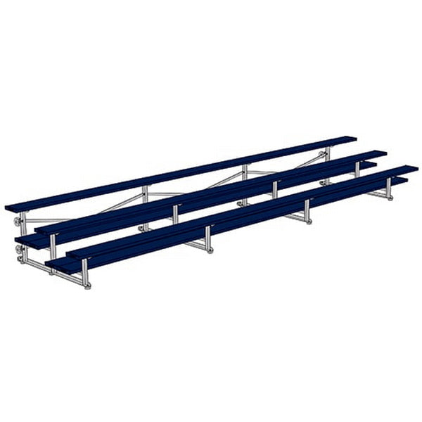 Bleacher - 21 ft. 3 Row - Double Foot Plank - Tip & Roll - 321TRG