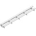 Bleacher - 27 ft. 2 Row - Single Foot Plank - Tip & Roll - BLCH-227TRGPC