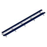 Bleacher - 27 ft. 2 Row - Single Foot Plank - Tip & Roll - BLCH-227TRGPC