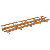 Bleacher - 27 ft. 3 Row - Double Foot Plank - Tip & Roll - 327TRG