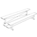 Bleacher - 7-1/2 ft. 2 Row - Double Foot Plank - Tip & Roll - 275TRG