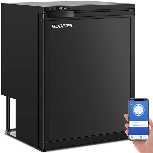 BODEGA 12 Volt RV Refrigerator 2.3cu.ft 65L RV Fridge and Freezer