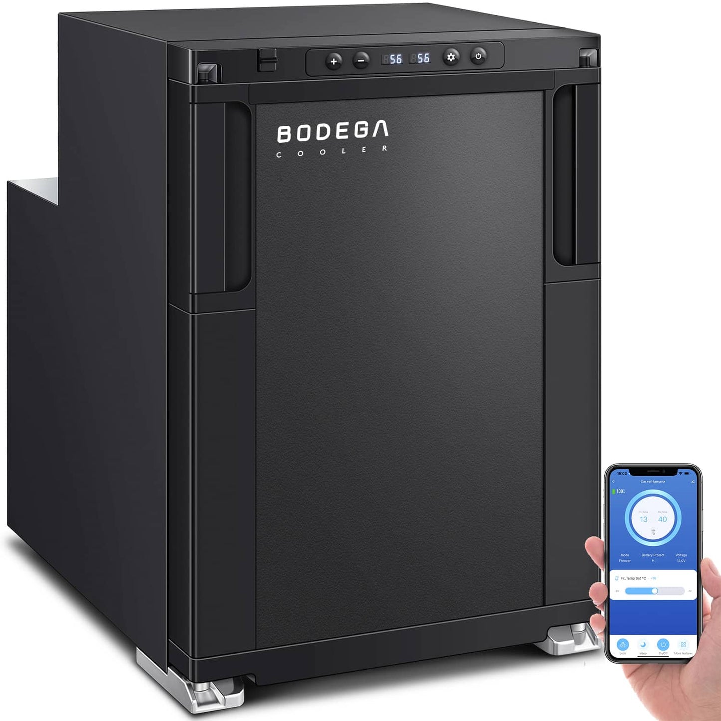 BODEGA 12 Volt RV Refrigerator 45L/1.6cu.ft RV Fridge and Freezer