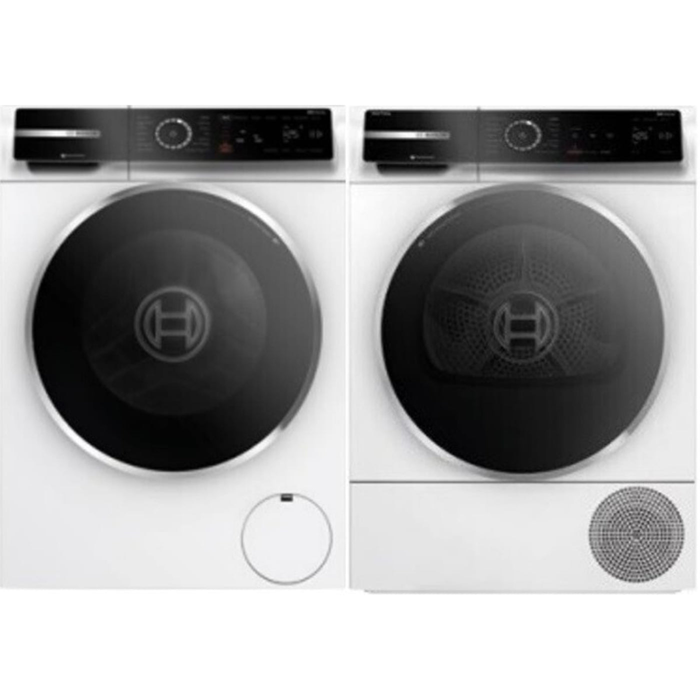 Bosch WGB24600UC 24 Inch Front Load Washer & Bosch WQB245B0UC 24 Inch Compact Heat Pump Dryer - Bosch-WGB24600UC-WQB245B0UC