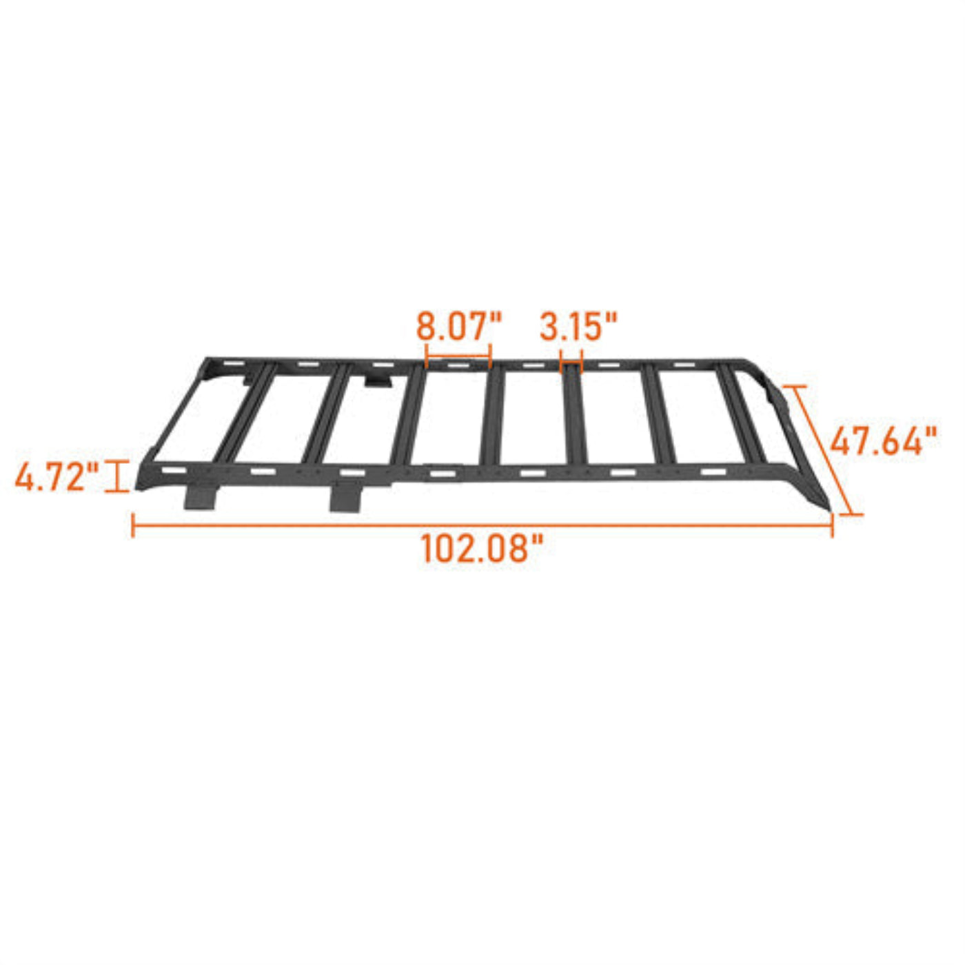 Bronco Discovery Roof Rack (Ford 21-25 4-Door Hardtop) - Hooke Road - HE.8906-S