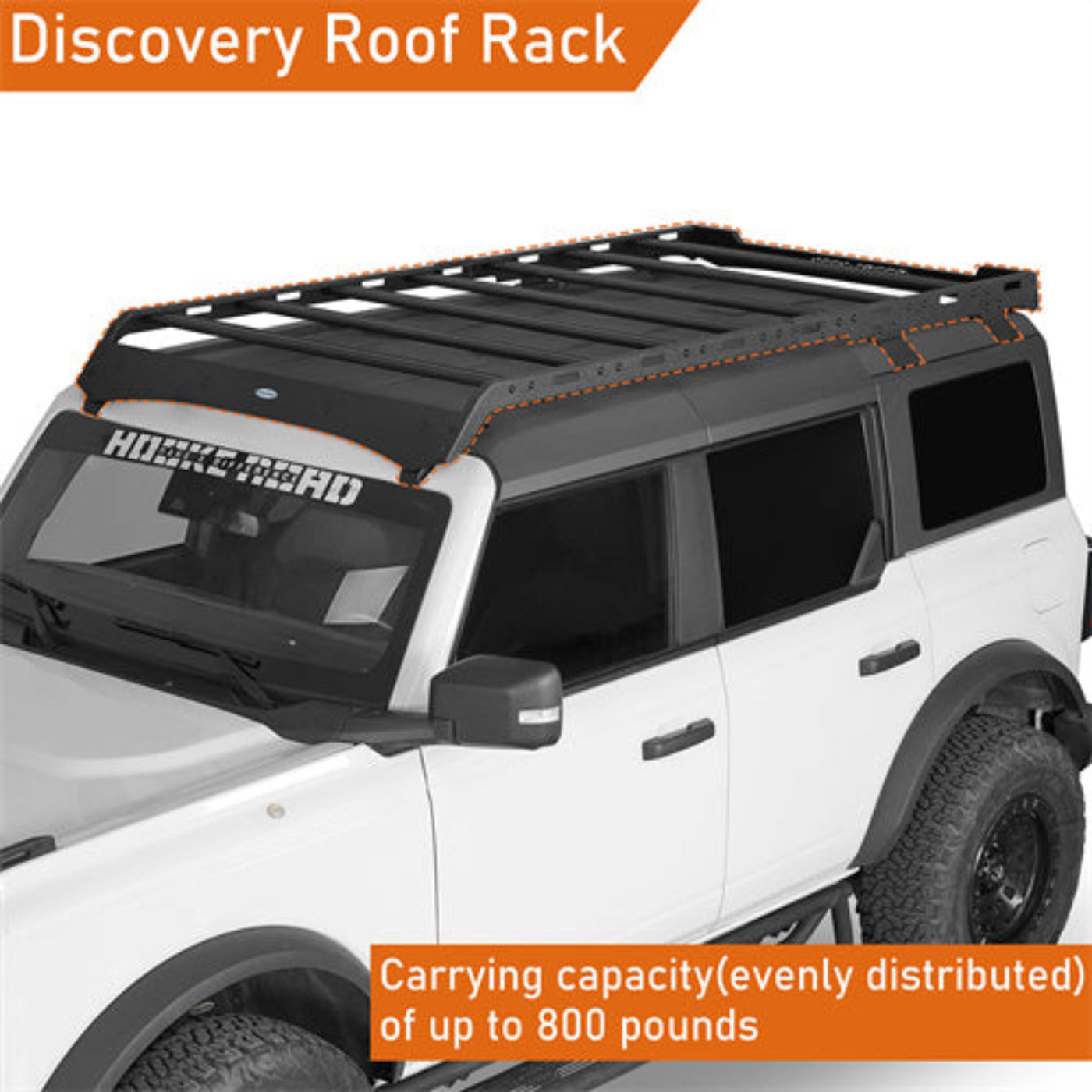 Bronco Discovery Roof Rack (Ford 21-25 4-Door Hardtop) - Hooke Road - HE.8906-S