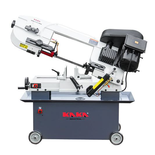 KAKA INDUSTRIAL 7x12 Inch Heavy-Duty Horizontal Bandsaw | 1.5HP Dual-Voltage (115V/230V) | 4-Speed Blade System | Steel Pipe and Structural Metal Cutting BS-712N - 188006V115V230