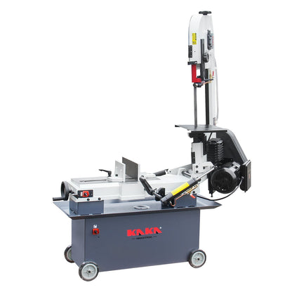 KAKA INDUSTRIAL 7x12 Inch Heavy-Duty Horizontal Bandsaw | 1.5HP Dual-Voltage (115V/230V) | 4-Speed Blade System | Steel Pipe and Structural Metal Cutting BS-712N - 188006V115V230