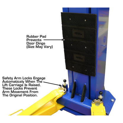 Atlas OHX10000X 10,000 lb Extra Tall 2-Post Lift - ATEATTD-OHX10000X-FPD