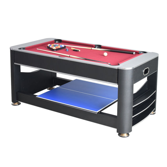 Hathaway Triple Threat 3 in 1 Multi Game Table 6ft - BG5001