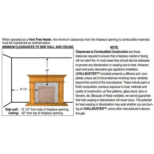 Buck Stove EV100/EV200 Ceramic Oak Vent Free Deluxe Log Set - GL EV100